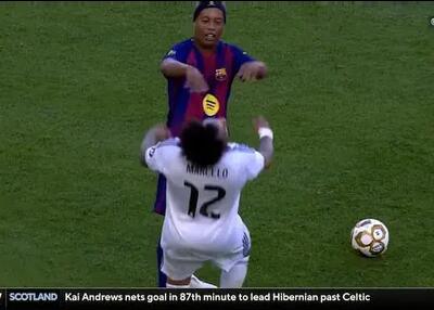  درگیری مارسلو و رونالدینیو در دیدار اسطوره‌ها