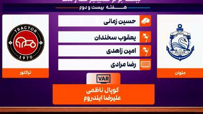  کارشناسی داوری ملوان - تراکتور