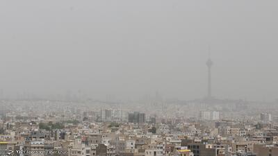  هوای تهران در وضعیت نارنجی و آلوده است