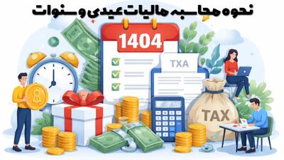  نحوه محاسبه مالیات عیدی سال 1404 و سنوات سال جدید چگونه است؟