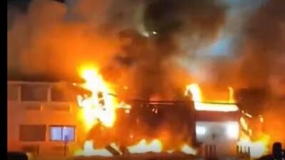  حریق بزرگ در هتلی در «ویسکانسینِ» آمریکا