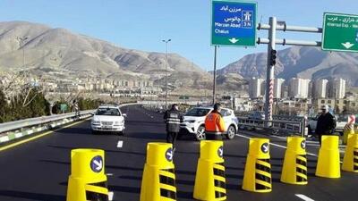  انسداد جاده چالوس برای تعمیرات