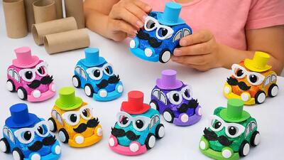  ساخت ماشین های دوست داشتنی با رول مقوایی