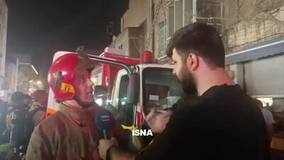 حریق در انبار لوازم الکترونیکی لاله‌زار