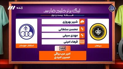  کارشناسی داوری بازی سپاهان 3-1 استقلال خوزستان