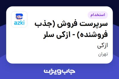  استخدام سرپرست فروش (جذب فروشنده) - ازکی سلر در ازکی