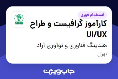  استخدام کارآموز گرافیست و طراح UI/UX - خانم در هلدینگ فناوری و نوآوری آراد