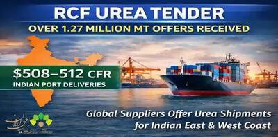  شرکت‌کنندگان جهانی در مناقصه واردات اوره هند