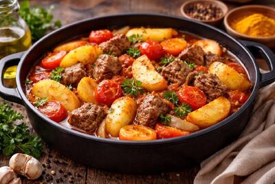 طرز تهیه تاس‌کباب خانگی؛ غذای سنتی، سالم و مناسب سفره خانواده