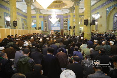  گزارش تصویری: مجلس ترحیم آیت الله محمدرضا مامقانی در شهر مقدس قم