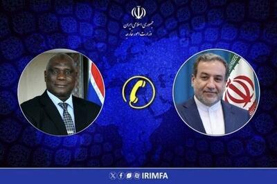  گفتگوی تلفنی وزرای امور خارجه جمهوری اسلامی ایران و گامبیا