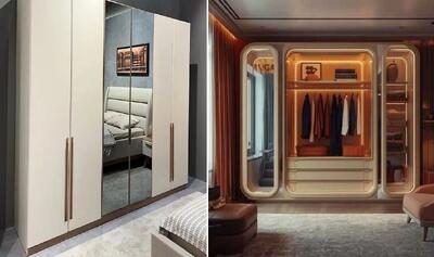  انواع کمد دیواری (ریلی، لولایی، ام دی اف، کلوزت)؛ مدلای جدید واسه هر متراژ اتاق خواب