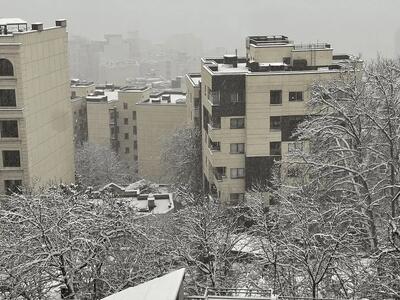  برف و کولاک در راه تهران