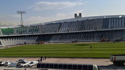  تصاویر جدید از روند بازسازی استادیوم آزادی