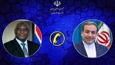  گفتگوی تلفنی وزرای امور خارجه جمهوری اسلامی ایران و گامبیا
