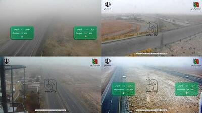  جاده‌های خراسان رضوی لغزنده و غبارآلود است