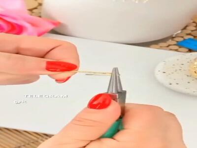  دستبند کریستالی درست کن