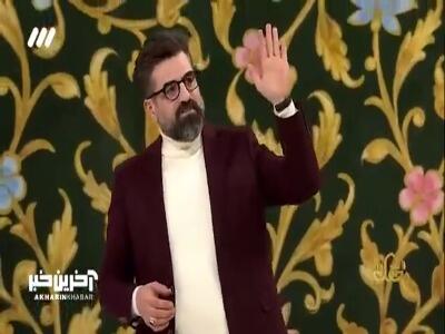  نشان خادمی حرم حضرت عباس(ع) بر سینه جناب مدرس و احسان مهدی