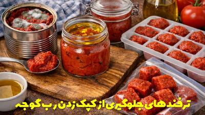  روش‌های جلوگیری از کپک زدن رب گوجه در یخچال
