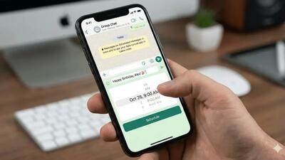  جدیدترین آپدیت واتس اپ: برنامه ریزی ارسال پیام برای گروه ها