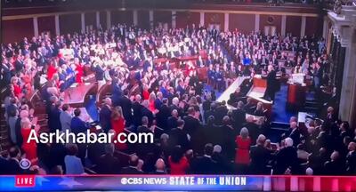 اختلال دموکرات‌ها در سخنرانی ترامپ در کنگره