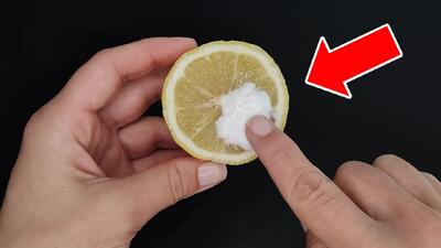  کمی خمیر دندان روی لیمو بمالید، دیگر پول برای خرید تمیز کننده خرج نمی کنید !
