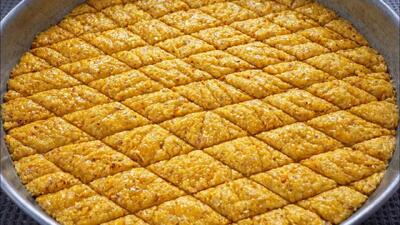  دستور پخت باقلوا ترکی آسان با ۱ پیمانه ماست و تخم مرغ