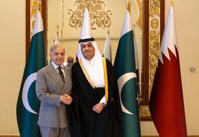  دیدار شهباز شریف با همتای قطری