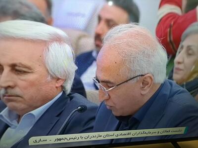  انتقاد رئیس اتاق بازرگانی مازندران از نابرابری بانکی در حضور رئیس‌جمهور / ۵۲ هزار میلیارد تومان از منابع مالی استان حبس شده است