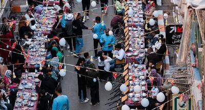  ببینید/ سفره افطار در مصر