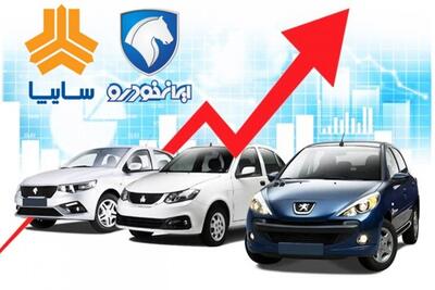  آخرین قیمت خودروهای داخلی؛ ۲۰۷ صعودی شد، دنا و تارا نزولی