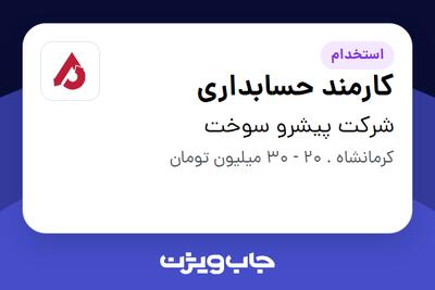 استخدام کارمند حسابداری در شرکت پیشرو سوخت