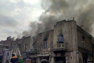  گراند هتل در آتش سوخت/ علت نامشخص!