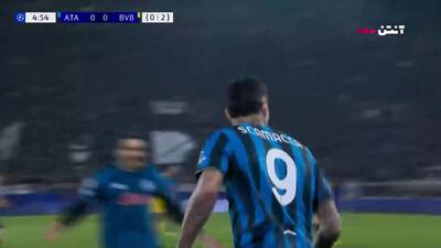  گل اول آتالانتا به دورتموند+ ویدئو