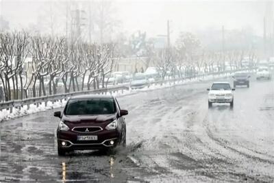  بارش برف و باران در ۱۰ استان