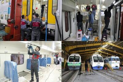  تسریع در اورهال ناوگان دو طبقه خط ۵ مترو در قالب طرح استقبال از بهار