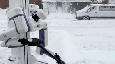  کار ربات برف روب در نیویورک