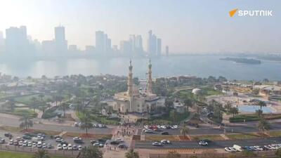  اسپوتنیک لحظه شلیک توپ به مناسبت رمضان در امارات را ثبت کرد