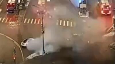  لحظات حمله انتحاری در مسکو و کشتن افسران پلیس