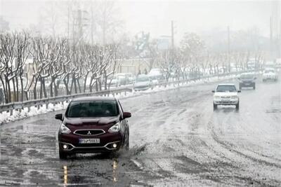  بارش برف و باران در ۱۰ استان