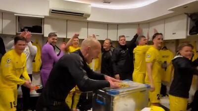  خوشحالی زایدالوصف رختکن بوده بعد از شکست اینتر!