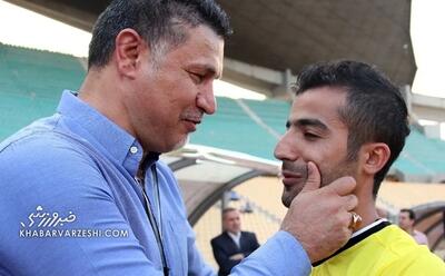  نمایی از تکل معروف ایمان مبعلی روی پای علی دایی