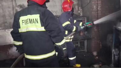  آتش‌سوزی در آبادان مهار شد