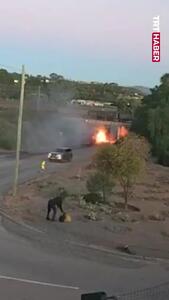  اطفای حریق یک برج توسط پهپادها