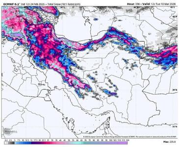  ورود سامانه بارشی جدید؛ بارش برف و باران در شمال‌غرب و سواحل شمالی کشور
