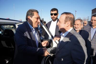  وزیر صنعت، معدن و تجارت وارد قزوین شد