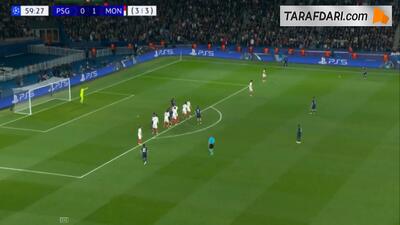  گل مارکینیوش به موناکو (پاری سن ژرمن 1-1 موناکو) - پارس فوتبال