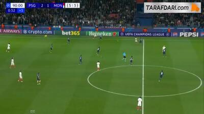  گل جوردن تزه به پاری سن ژرمن (پاری سن ژرمن 2-2 موناکو) - پارس فوتبال