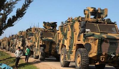  خروج نیروهای ترکیه از یک پایگاه نظامی در شمال شرق سوریه