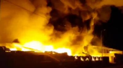  تصاویر آتش سوزی عظیم شهرک صنعتی آبادان